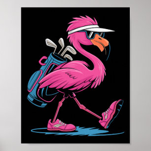 Ping Flamingo Golf Sonnenbrille Frau Damen Herren Poster