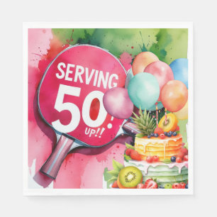 Ping Pong 50. Geburtstag, Serviette