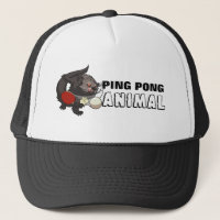 Ping Pong Animal Binturong Tischtennis Cartoon