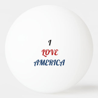 Ping Pong Ball - Ich liebe Amerika Tischtennisball