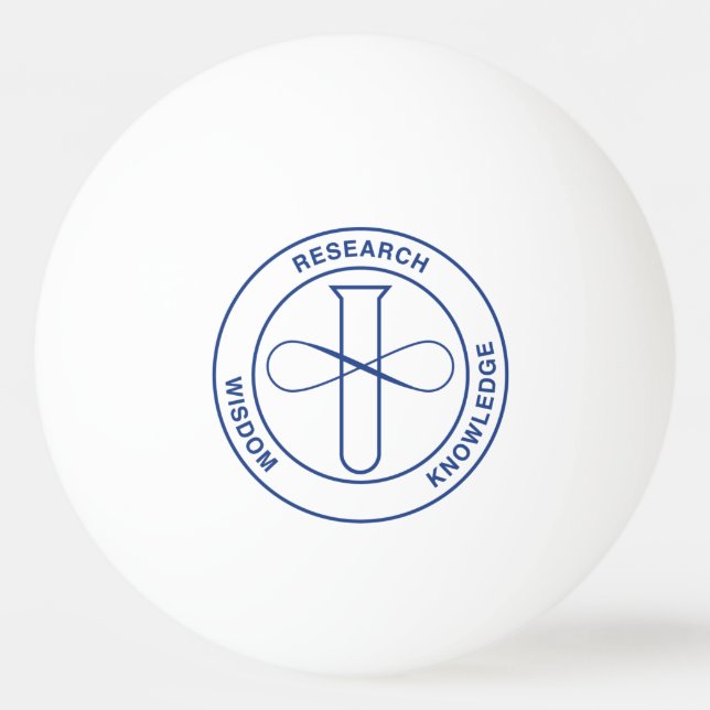 Ping Pong Ball mit NOBCChE Siegel Tischtennisball (Vorderseite)