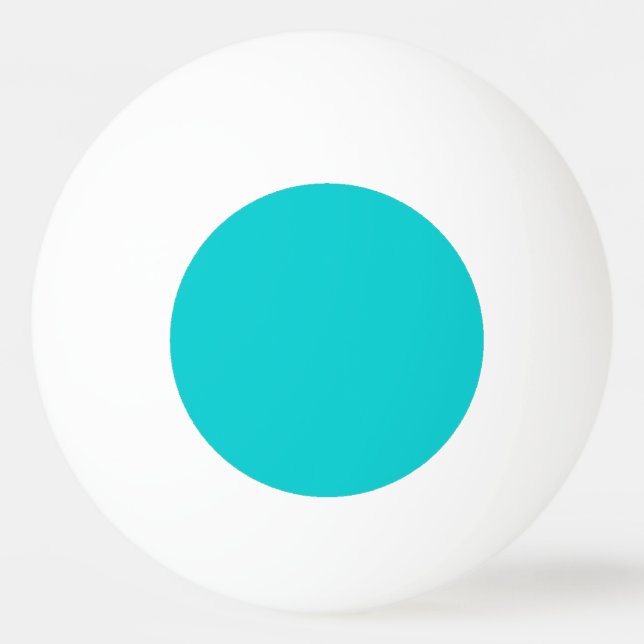 Ping Pong Ball - Türkisfarbener Innenkreis Tischtennisball (Rückseite)
