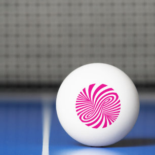 Ping Pong Balle de ping-pong à tourbillon rose