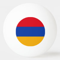 Balle de ping-pong au drapeau patriotique arménien