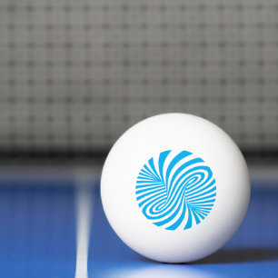 Ping Pong Balle de ping-pong Azure Swirl