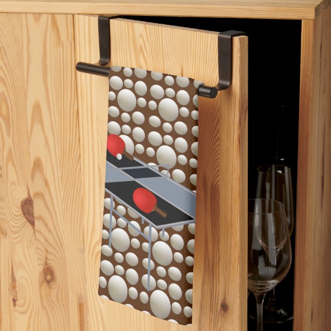 Ping Pong Balls, Dickhandtuch Geschirrtuch (Drittel gefaltet)