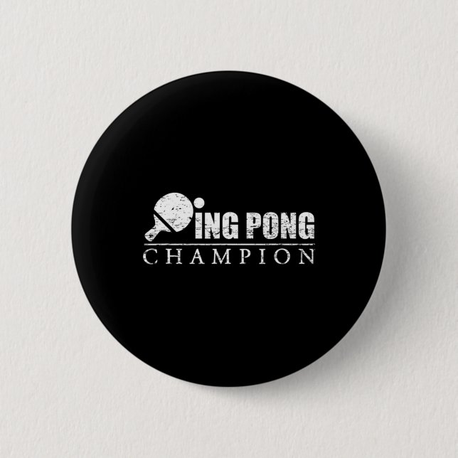 Ping Pong Champion Button (Vorderseite)