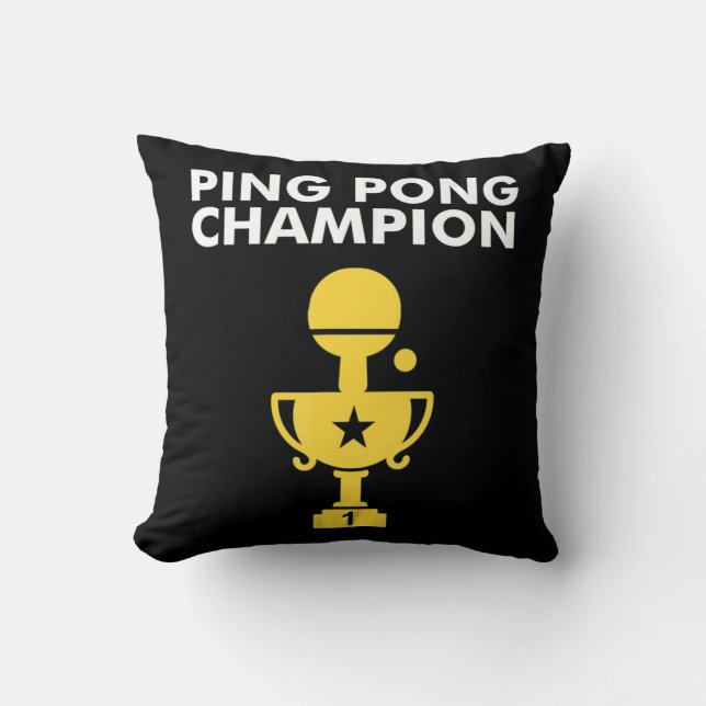 Ping Pong Champion für Tischtennis Champions Kissen (Vorderseite)