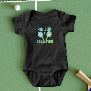 Ping Pong Champion Mit Monogramm Baby Bodysuit Strampler