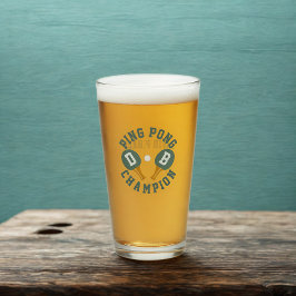 Ping Pong Champion Personalisiert Pint Glass Glas