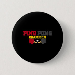 Ping Pong Champion Spaß Niedlich Tischtennis Gesch Button