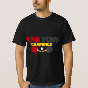 Ping Pong Champion Spaß Niedlich Tischtennis Gesch T-Shirt