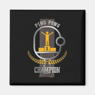Ping Pong Champion Spaß Tischtennis-Spieler Gesche Magnet