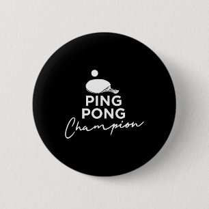 Ping Pong Champion Tischtennis Button