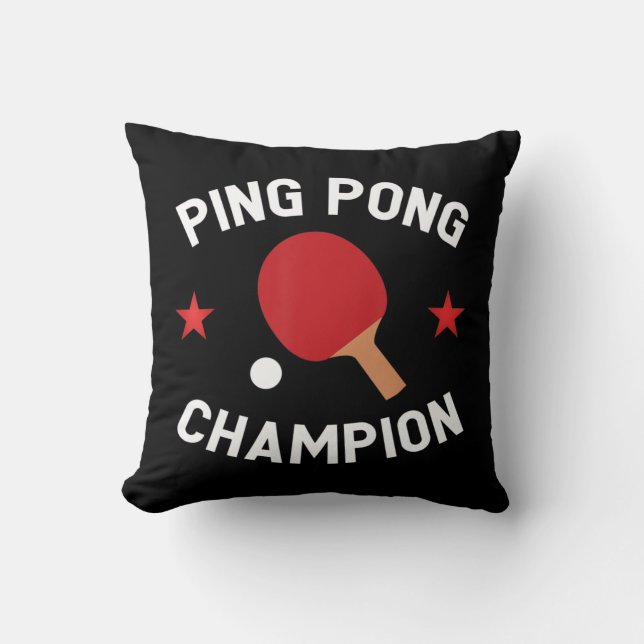 Ping Pong Champion Tischtennis Lover Geschenk Kissen (Vorderseite)