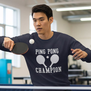 Ping Pong Champion Tischtennis Spieler Sweatshirt