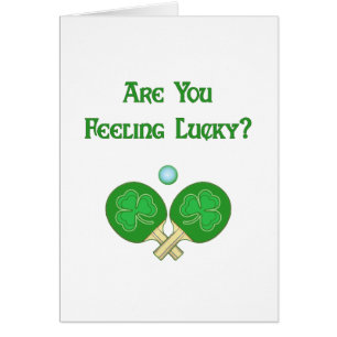 Ping-pong chanceux se sentant