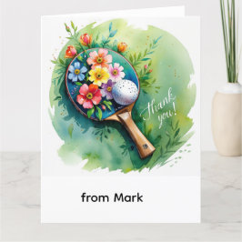 Ping Pong Dankeskarte