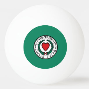 Ping Pong Drapeau de Worcester, Massachusetts Balle de Ping-