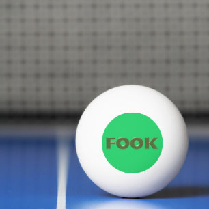 Ping Pong Fook green balle de ping-pong 3 étoiles
