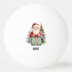 Ping Pong Frohe Weihnachten mit dem Weihnachtsmann Tischtennisball