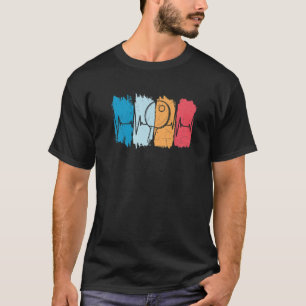 Ping Pong Heartbeat Funny Table Tennis Player Rett T-Shirt