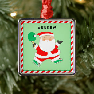 Ping Pong Holiday Geschenk Ornament Aus Metall