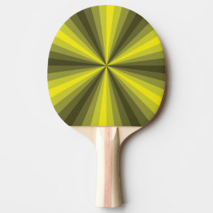 Ping Pong Illusion d'optique Raquette de ping-pong jaune