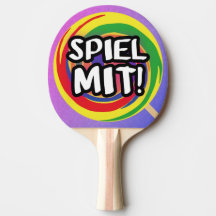 Jeu avec raquette de tennis de table