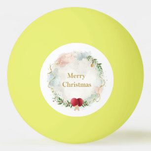 Ping Pong Joyeux Noël de tennis avec une balle de tennis