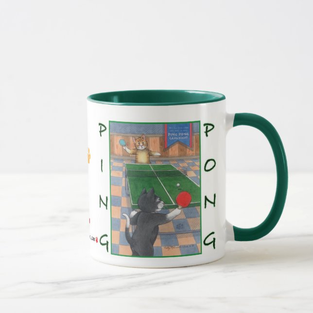 Ping Pong Katzen Knospe u. Tony-Tasse Tasse (Rechts)