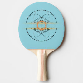 Ping Pong Lebensblume Tischtennis Schläger