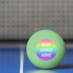 Ping Pong Luminosité arc-en-ciel dans la balle de ping-pong