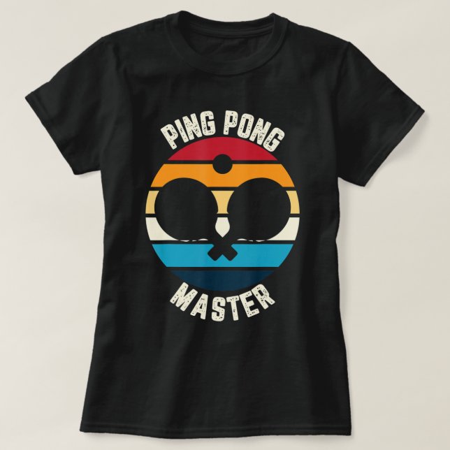 Ping Pong Master Table Tennis T-Shirt (Design vorne)