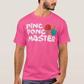 Ping Pong Master Tischtennis Shirt Paddle Ball