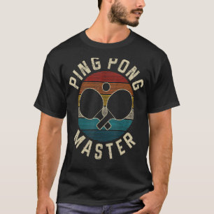 Ping Pong Master Vintag Tischtennis Player Funny T-Shirt
