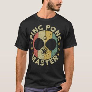 Ping Pong Meister Tischtennis Trainer Paddle T-Shirt