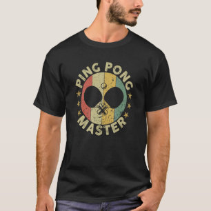 Ping Pong Meister Tischtennis Trainer Paddle T-Shirt