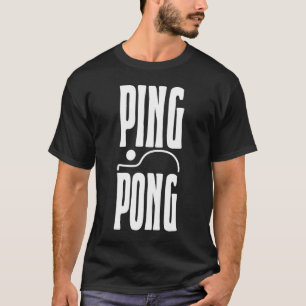 Ping Pong Outfit Tischtennis Racket Ping Pong T-Shirt
