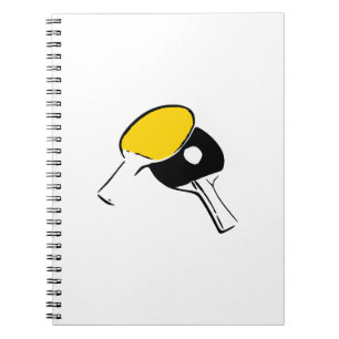 Ping Pong Paddel Notizblock