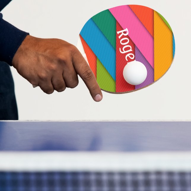 Ping Pong Paddle Abstrakt farbenfroh Tischtennis Schläger (InSitu)