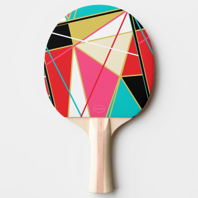 Ping-Pong Paddle - Abstrakt - HAMbyWG Tischtennis Schläger (Vorderseite)