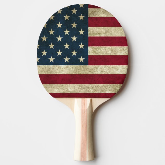 Ping Pong Paddle/American Flag Tischtennis Schläger (Vorderseite)