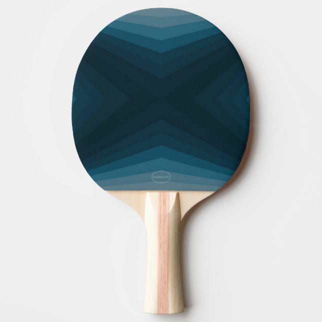Ping-Pong Paddle - Aquamarin Gradient - HAMbyWG Tischtennis Schläger (Vorderseite)