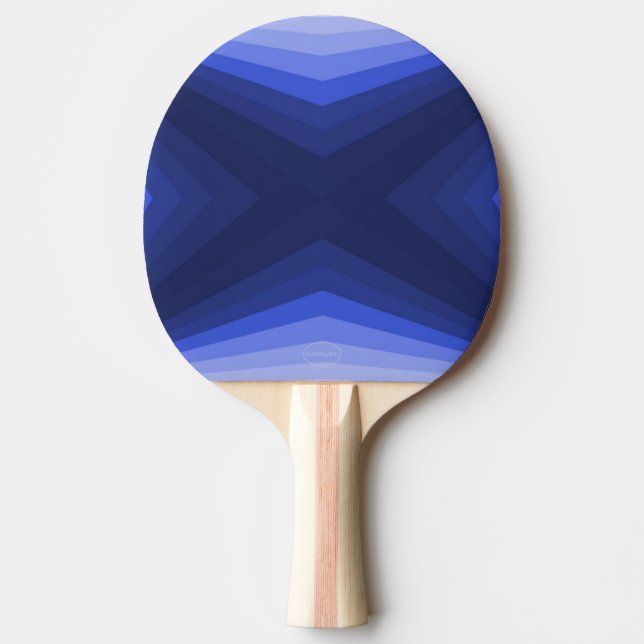 Ping-Pong Paddle - Blue Gradient - HAMbyWG Tischtennis Schläger (Vorderseite)