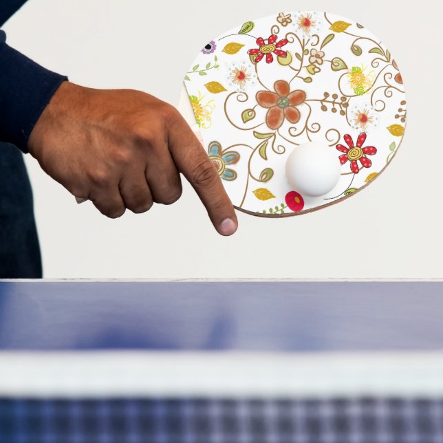 Ping Pong Paddle Blume Tischtennis Schläger (InSitu)