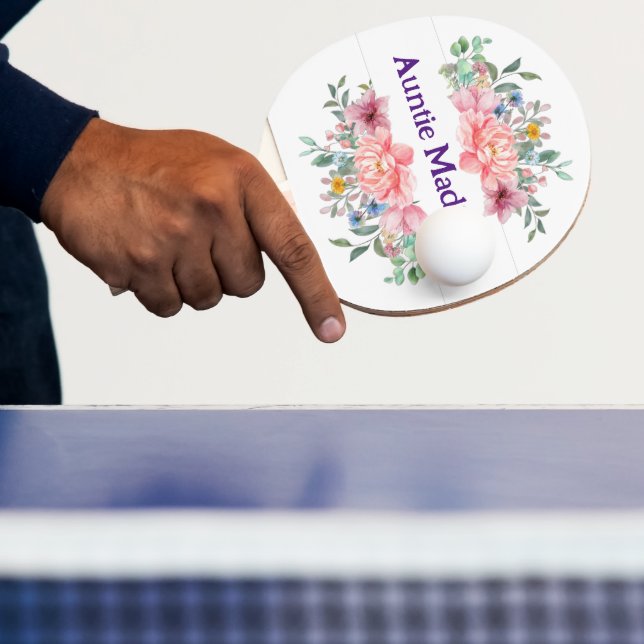 Ping Pong Paddle Blütenblätter Blume Rosa Pastell Tischtennis Schläger (InSitu)