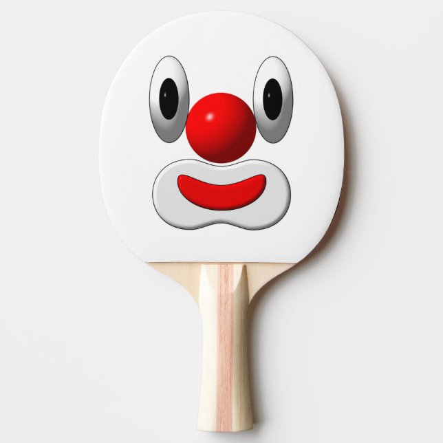Ping Pong Paddle Clown Tischtennis Schläger (Vorderseite)