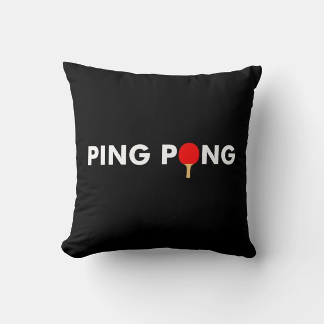 Ping Pong Paddle für Tischtennis Kissen (Vorderseite)