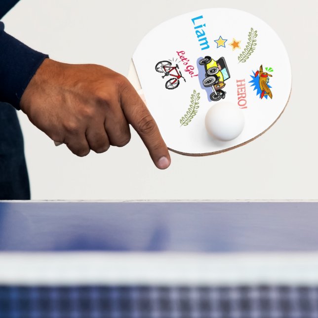 Ping Pong Paddle Lass uns Hero gehen Tischtennis Schläger (InSitu)